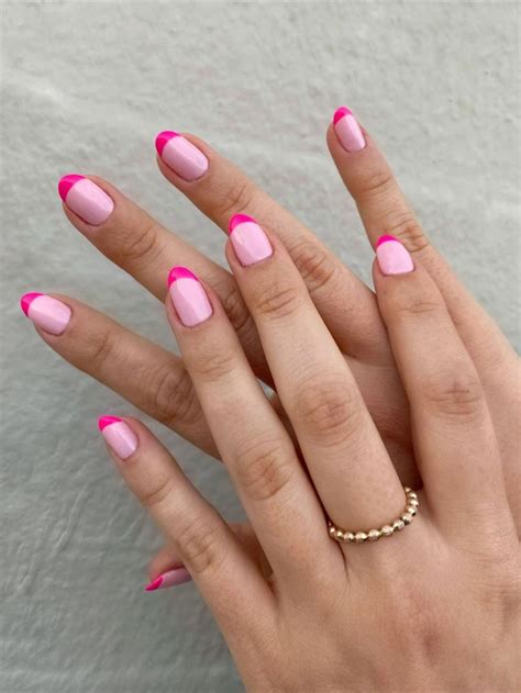 pink short nails ideas|pink nail inspo aesthetic.